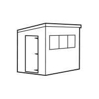 Heavy Duty Shed - Pent A