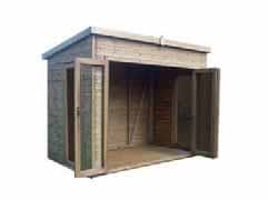 Pent Summerhouse with folding doors