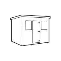Heavy Duty Shed - Pent C